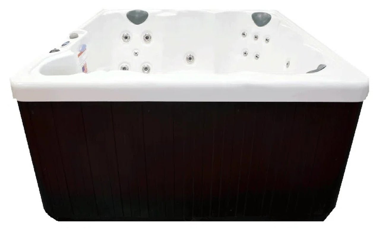 Experience Ultimate Relaxation with the Hudson Bay 6-Person 19-Jet Plug and Play Hot Tub Featuring Underwater LED Lighting