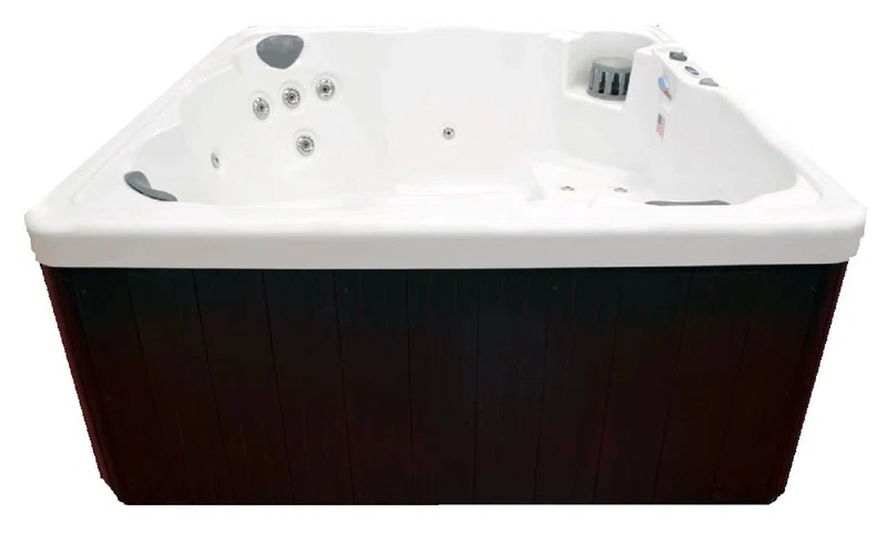 Experience Ultimate Relaxation with the Hudson Bay 6-Person 19-Jet Plug and Play Hot Tub Featuring Underwater LED Lighting