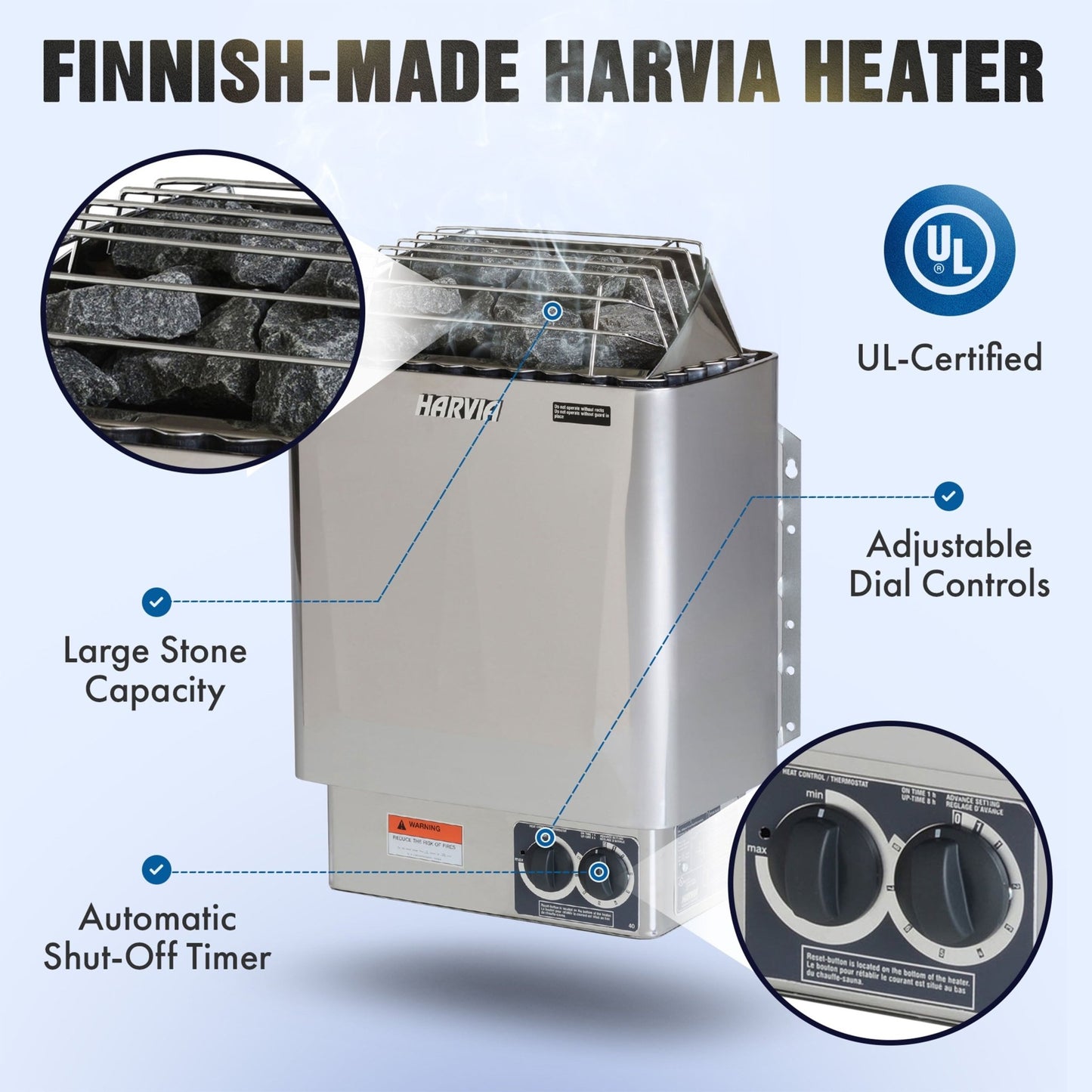Experience Ultimate Relaxation with the STHE4INNY Canadian Hemlock Indoor Wet Dry Sauna for 4 - 6 People, Featuring a Premium 4.5 Kw UL Heater - Premium Spa & Sauna from Luxurysaunas&spas.store