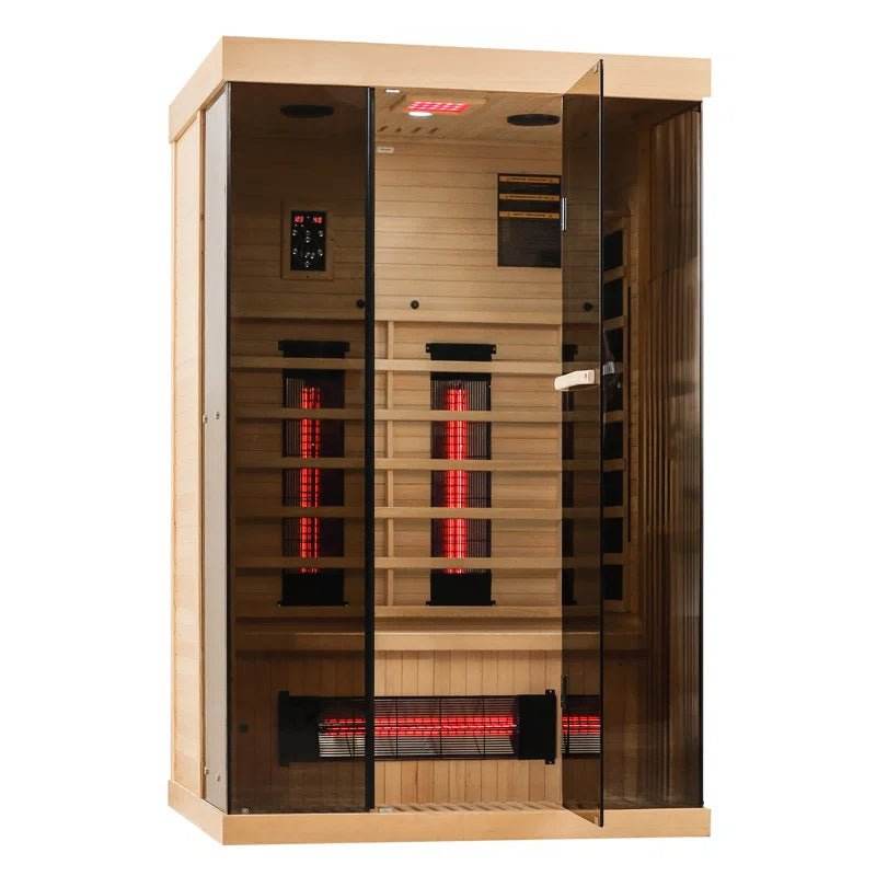 2-Person Indoor Bluetooth Hemlock FAR Infrared Sauna - Luxurysaunas&spas.store