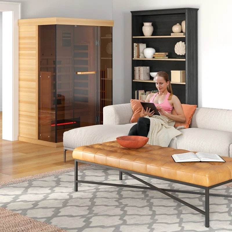 2-Person Indoor Bluetooth Hemlock FAR Infrared Sauna - Luxurysaunas&spas.store