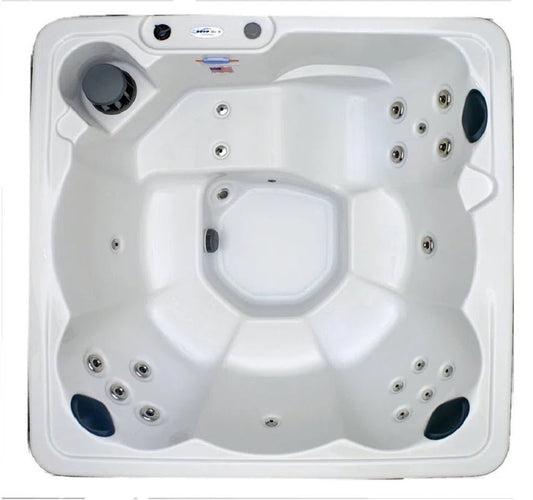 Experience Ultimate Relaxation with the Hudson Bay 6-Person 19-Jet Plug and Play Hot Tub Featuring Underwater LED Lighting